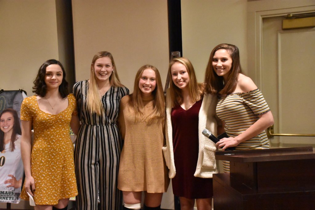 Girls Volleyball celebrates another outstanding season at annual awards banquet; Bond named team